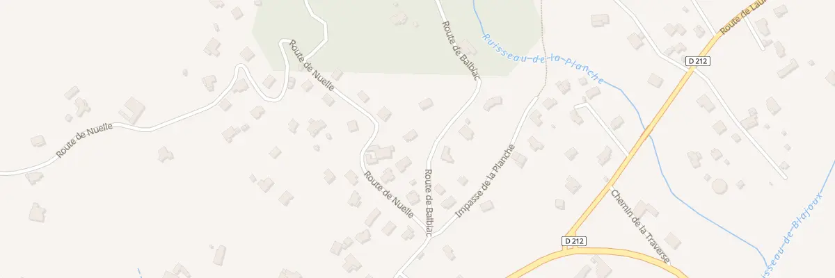 Plan du 345 Rte de Balbiac à Rosières