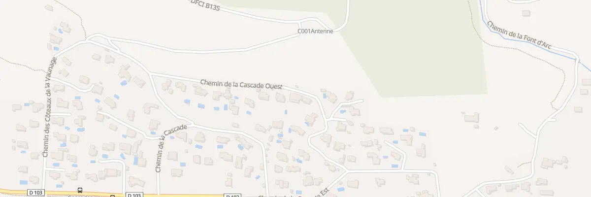 Plan du 218 Mte du Levant à Caveirac