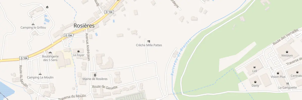 Plan du 350 Rte de Genette à Rosières