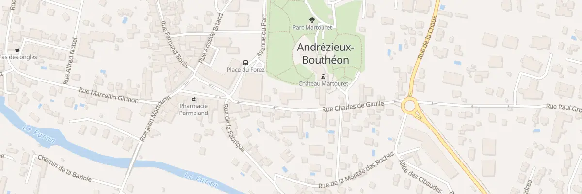 Plan du 7 Rue Charles de Gaulle à Andrézieux-Bouthéon