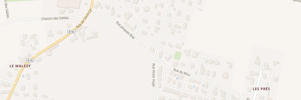 Plan du 16 Rue Jacques Brel à Saint-André-le-Puy