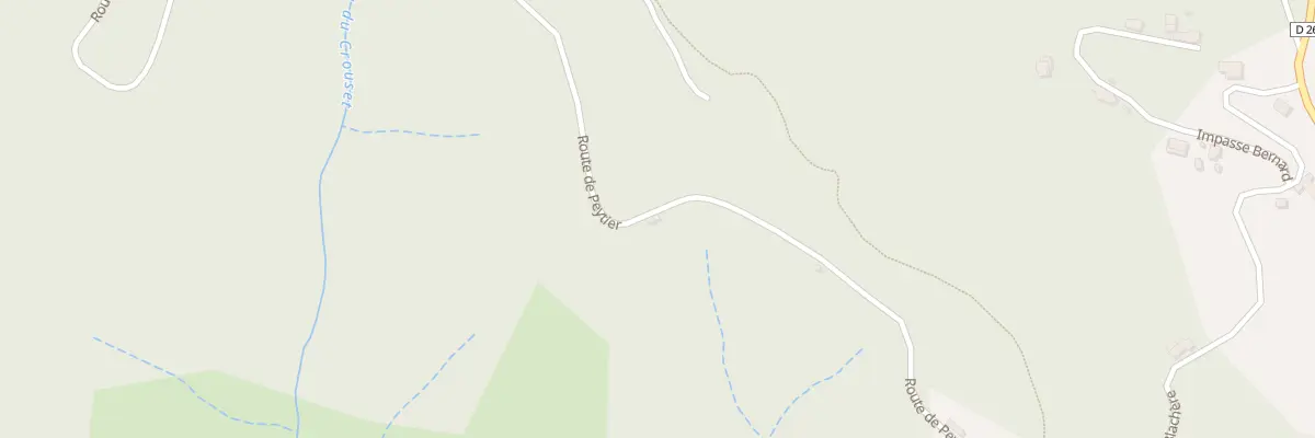 Plan du 695 Rte de Peytier à Meyras