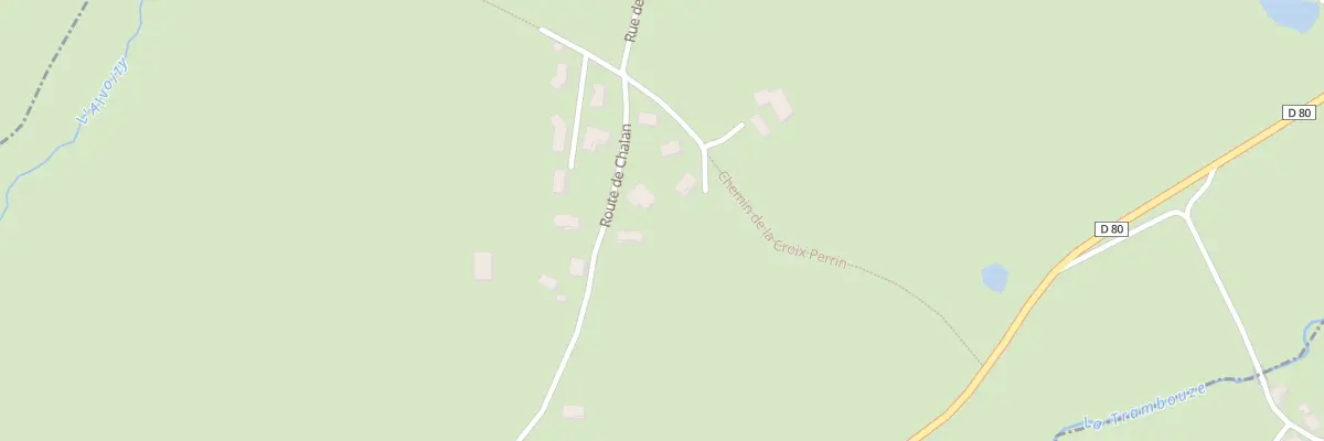 Plan du 87 Rte de Chalan à Combre
