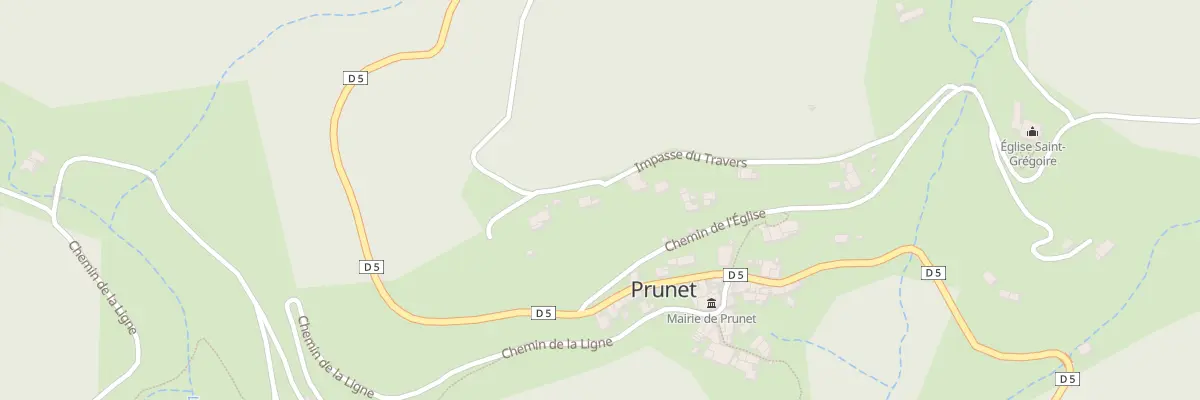 Plan du 5120 Le Travers à Prunet