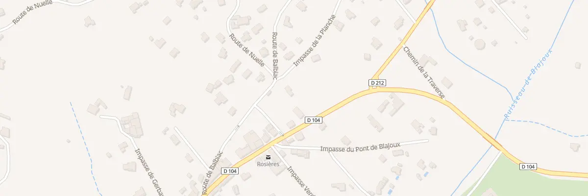 Plan du 10 Imp de la Planche à Rosières