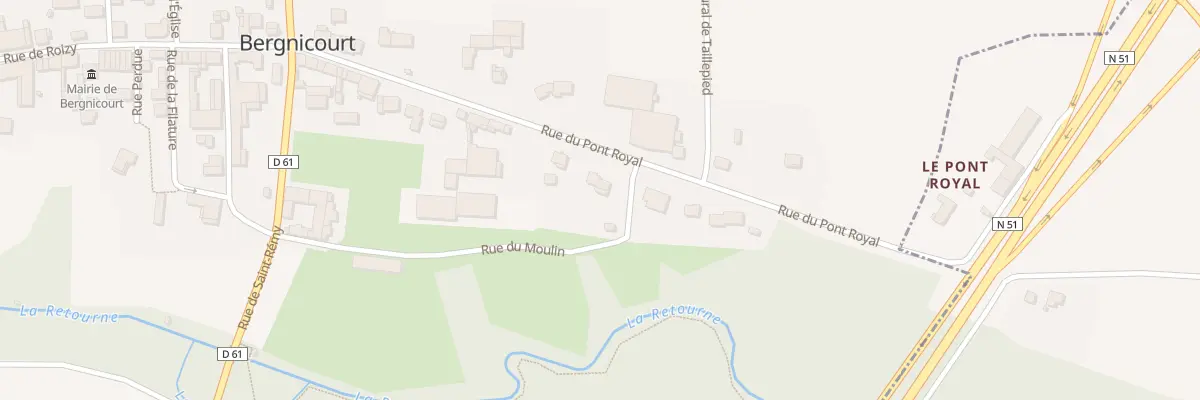 Plan du 20 Rue du Pont Royal à Bergnicourt