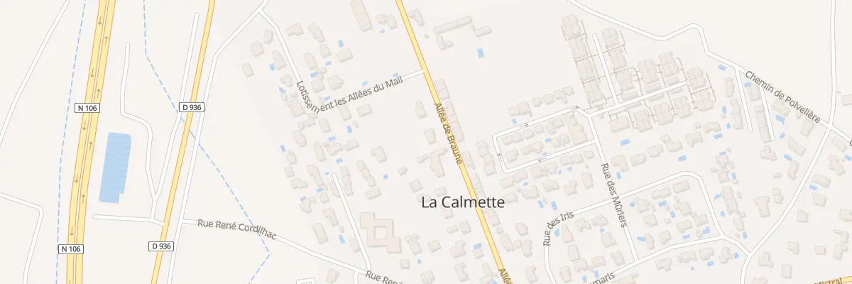 Plan du 17 All de Braune à La Calmette