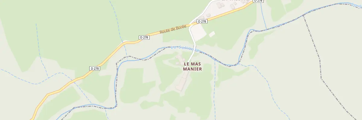 Plan du 2 Che de Mas Manier à Saint-Clément