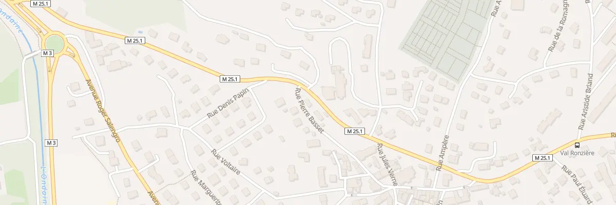 Plan du 12 Rue Pierre Basset à Unieux