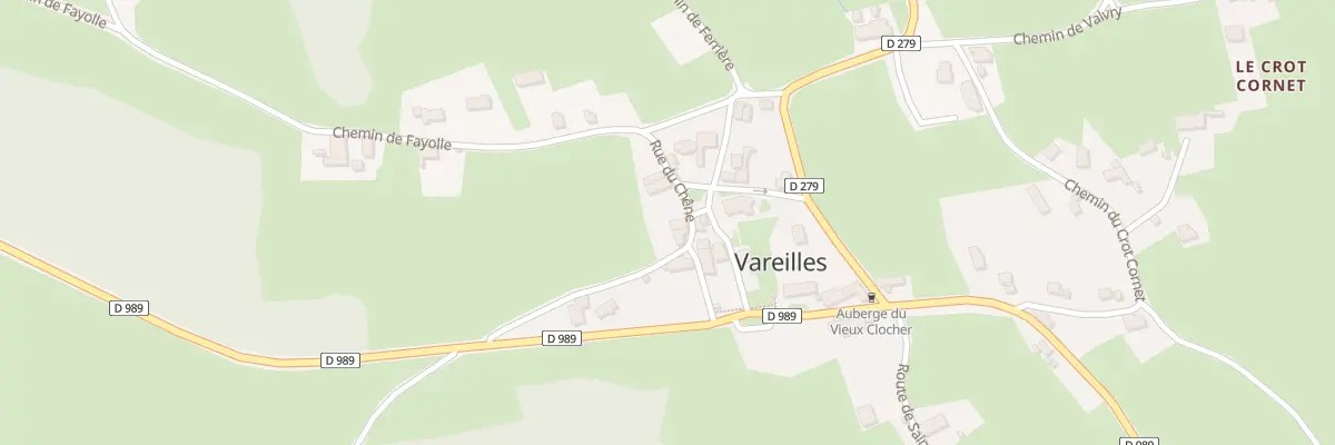 Plan du 5010 Vareille à Vareilles