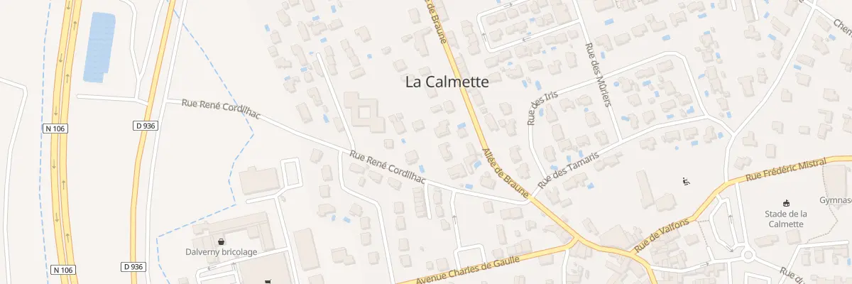 Plan du 6 Rue René Cordilhac à La Calmette