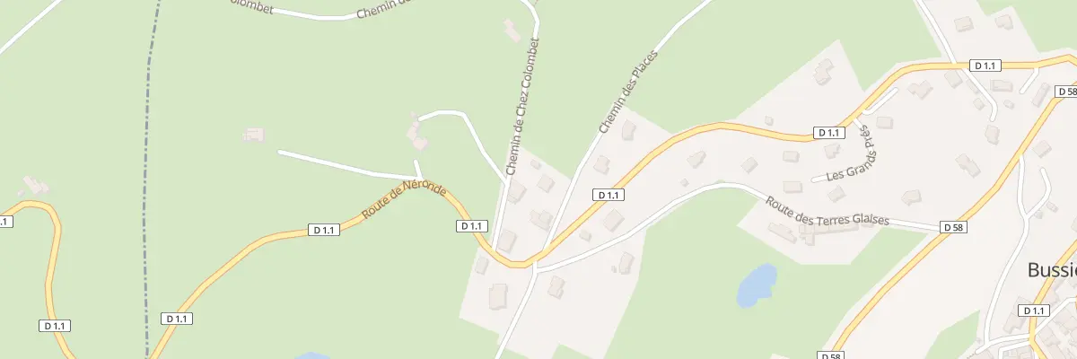 Plan du 63 Che des Places à Bussières