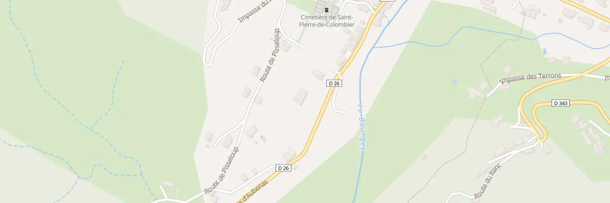 Plan du 70 Rte d’Aubenas à Saint-Pierre-de-Colombier