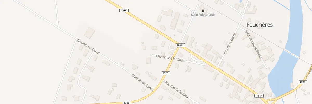 Plan du 8 Rue de la Varie à Fouchères