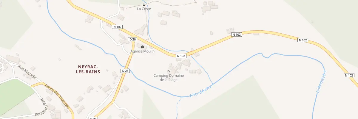 Plan du 5242 Neyrac Les Fabriques à Meyras