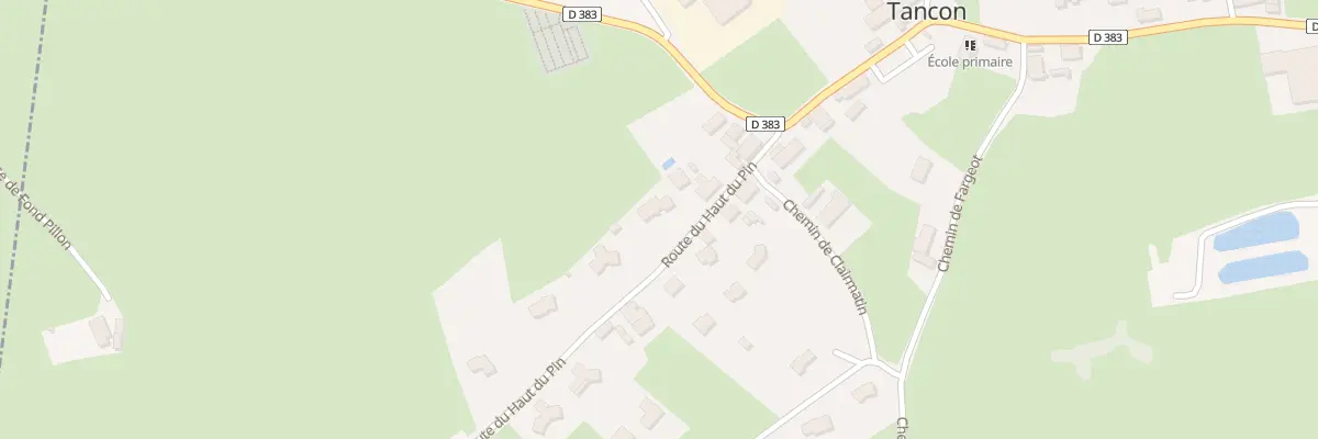 Plan du 108 Rte du Haut du Pin à Tancon