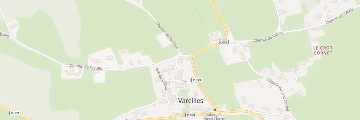 Plan du 5030 Vareille à Vareilles