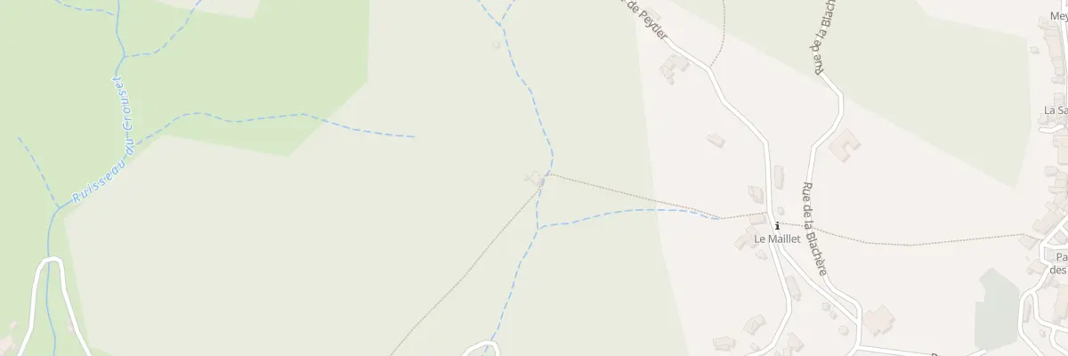 Plan du 135 Rte de Peytier à Meyras