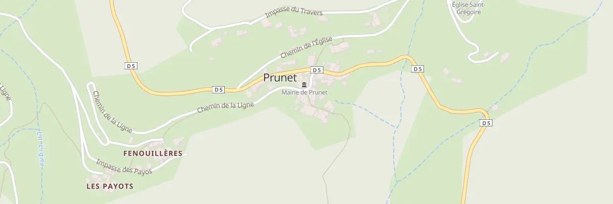 Plan du 5044 La Place à Prunet