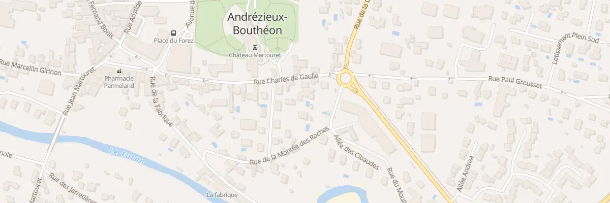 Plan du 28 Rue Charles de Gaulle à Andrézieux-Bouthéon