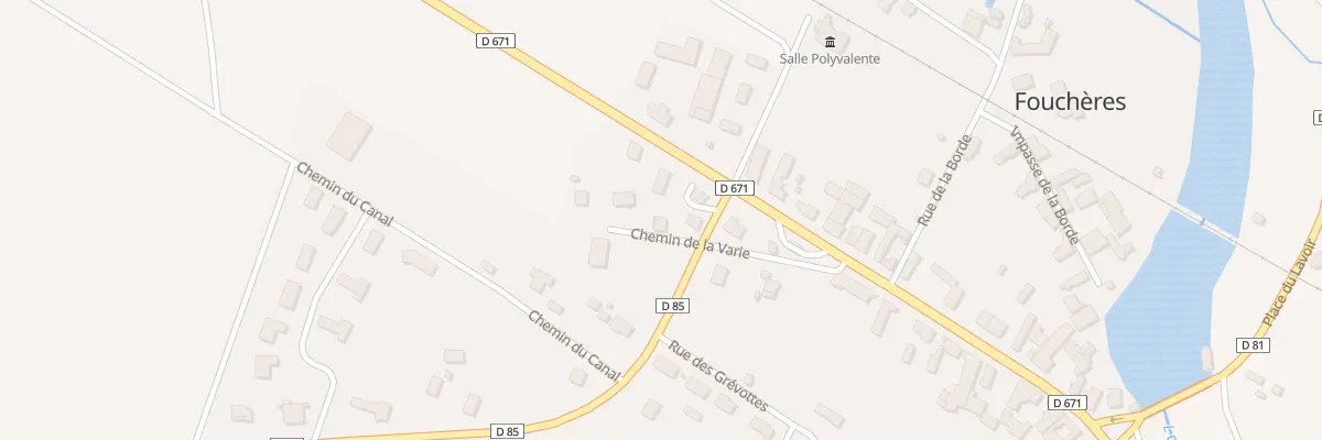 Plan du 6 Rue de la Varie à Fouchères