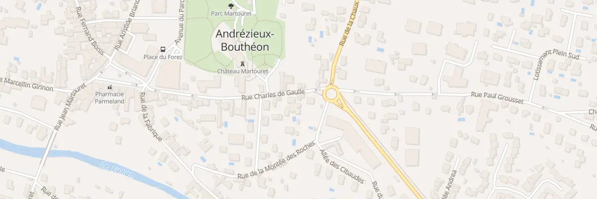 Plan du 30 Rue Charles de Gaulle à Andrézieux-Bouthéon