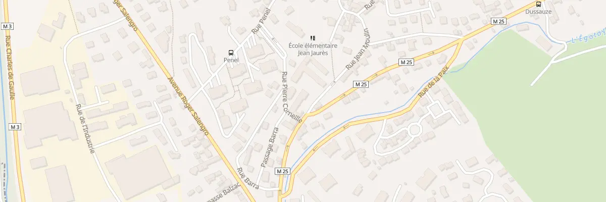 Plan du 17 Rue Jean Moulin à Unieux