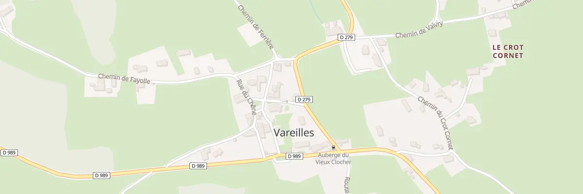 Plan du 5022 Vareille à Vareilles