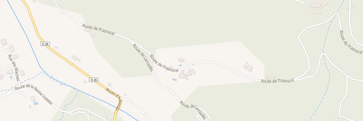 Plan du 5403 Saint Amour à Burzet