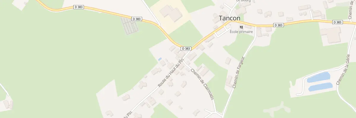 Plan du 52 Rte du Haut du Pin à Tancon