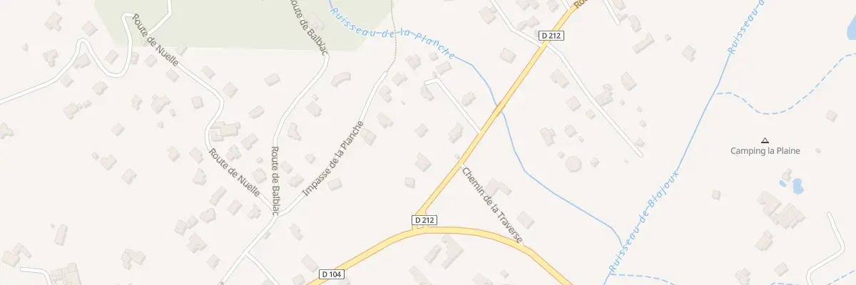 Plan du 95 Rte de Laurac à Rosières