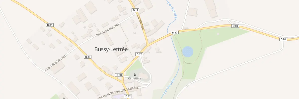 Plan du 3 Rue Haute à Bussy-Lettrée