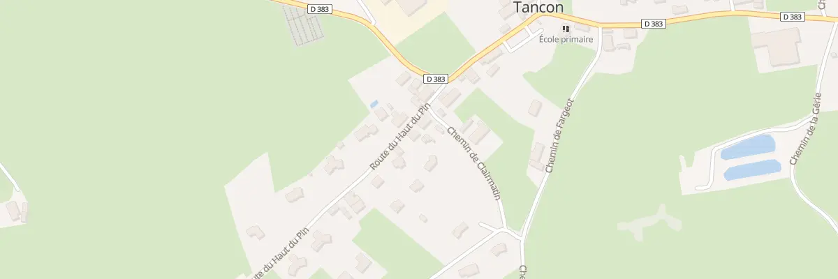 Plan du 75 Rte du Haut du Pin à Tancon
