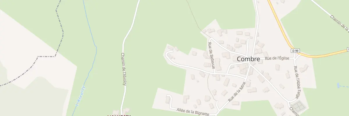 Plan du 216 Rue de la Mairie à Combre