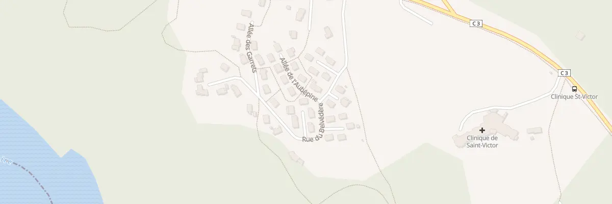 Plan du 6 All des Pins à Saint-Étienne