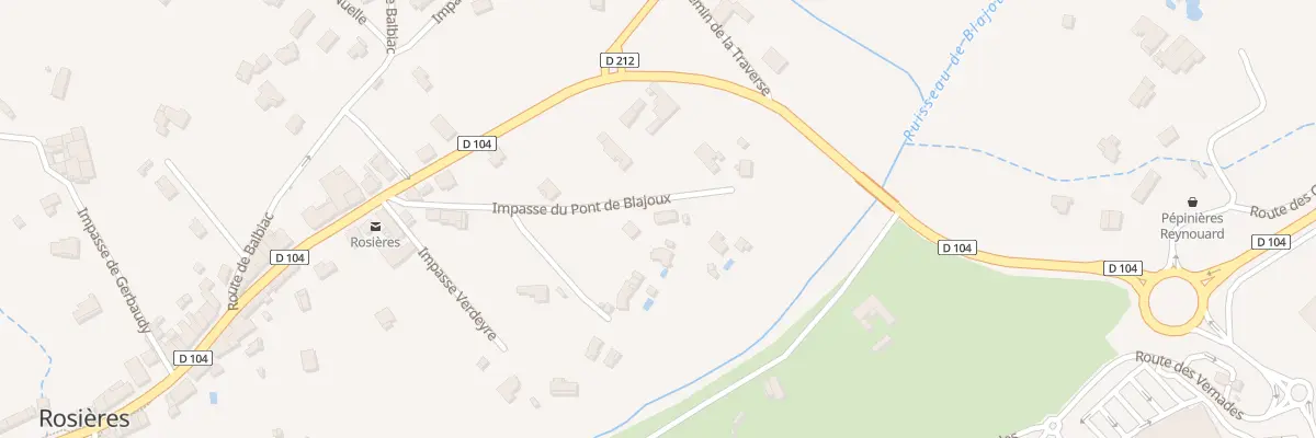 Plan du 230 Imp du Pont de Blajoux à Rosières