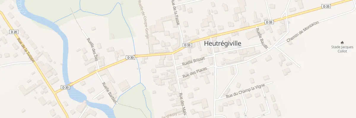 Plan du 18 Rue Grande Rue à Heutrégiville