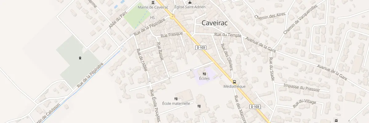 Plan du 12 Rue des Ecoles à Caveirac