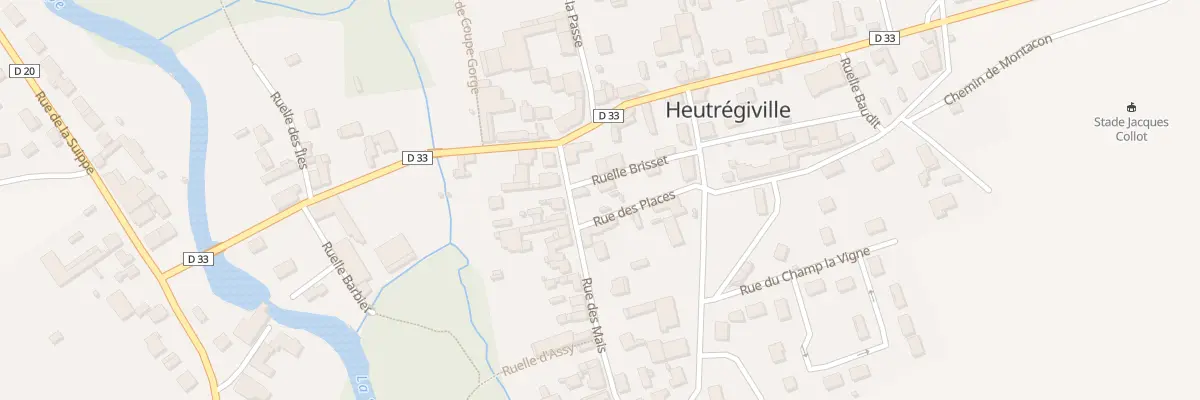 Plan du 1 Rue des Mais à Heutrégiville