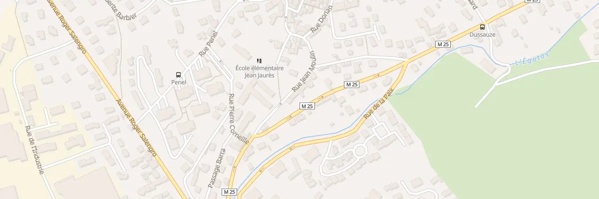 Plan du 24 Rue Jean Moulin à Unieux
