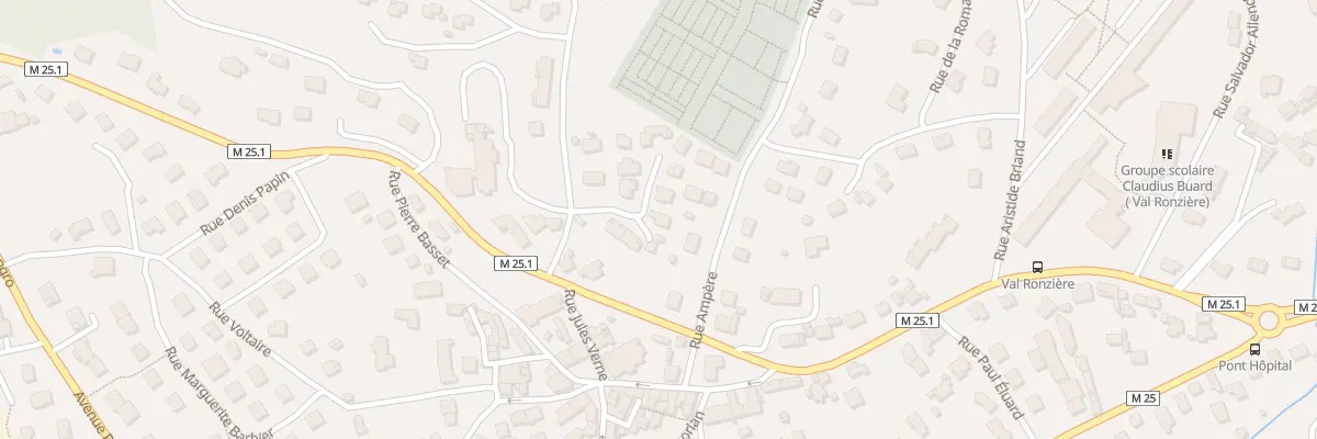 Plan du 5001 Rue Jules Verne à Unieux