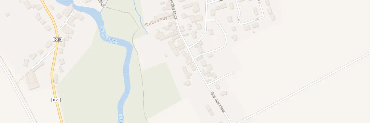 Plan du 36 Rue des Mais à Heutrégiville