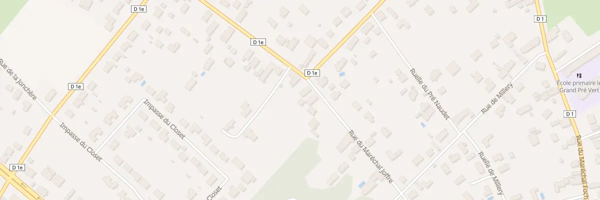 Plan du 19 Rue du Maréchal Joffre à Lusigny-sur-Barse
