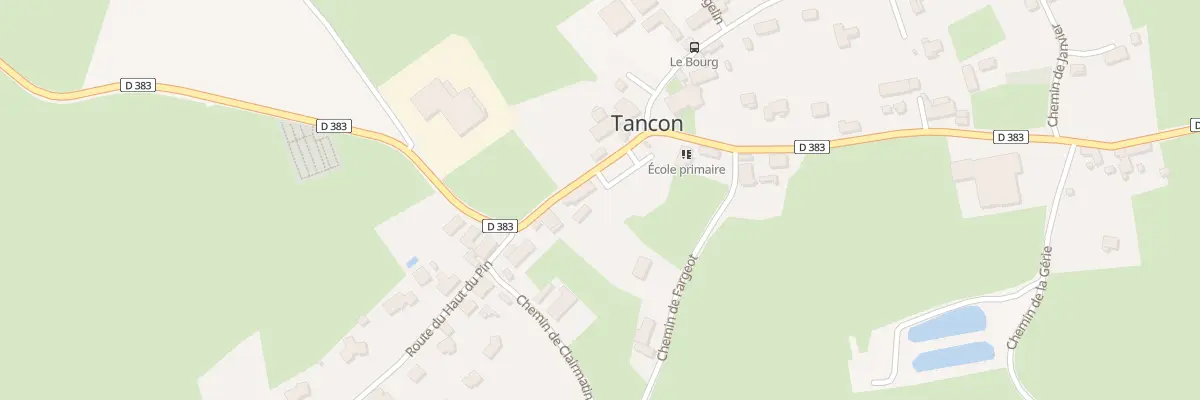 Plan du 5270 Le Bourg à Tancon
