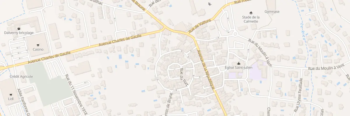 Plan du 5 Rue du Four à La Calmette