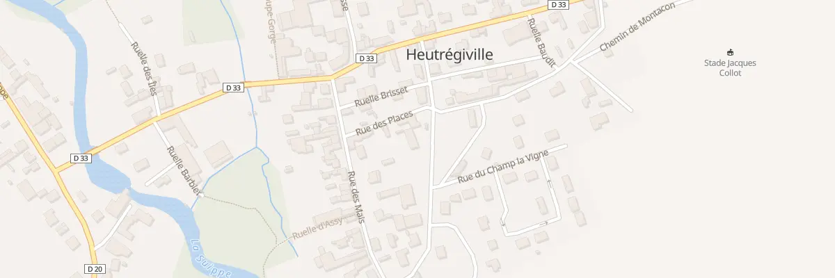 Plan du 8 Rue de la Mairie à Heutrégiville