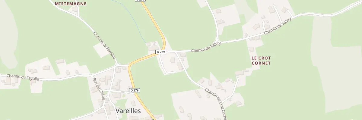 Plan du 5076 Le Crot Cornet à Vareilles