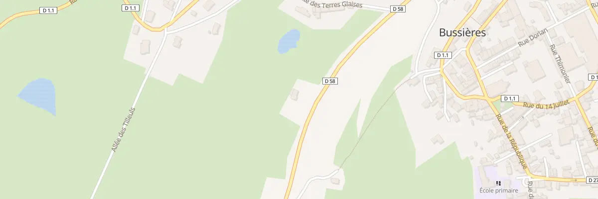 Plan du 400 Rte de Pouilly les Feurs à Bussières