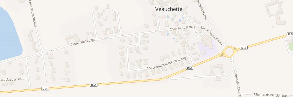Plan du 33 Lot Le Pré du Bourg à Veauchette