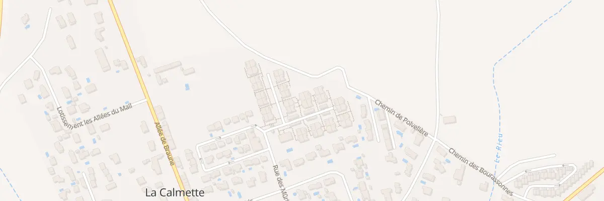 Plan du 3 Rue des Muriers à La Calmette